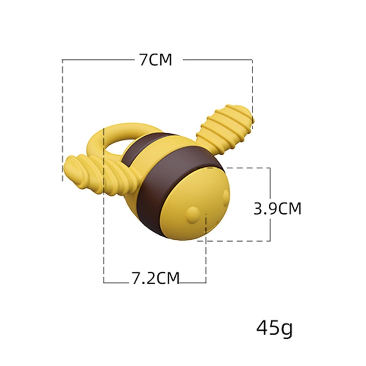 Bee Shaped Teether Teething Stick Baby Anti-Snacking Toys, Color: Pink Printing
