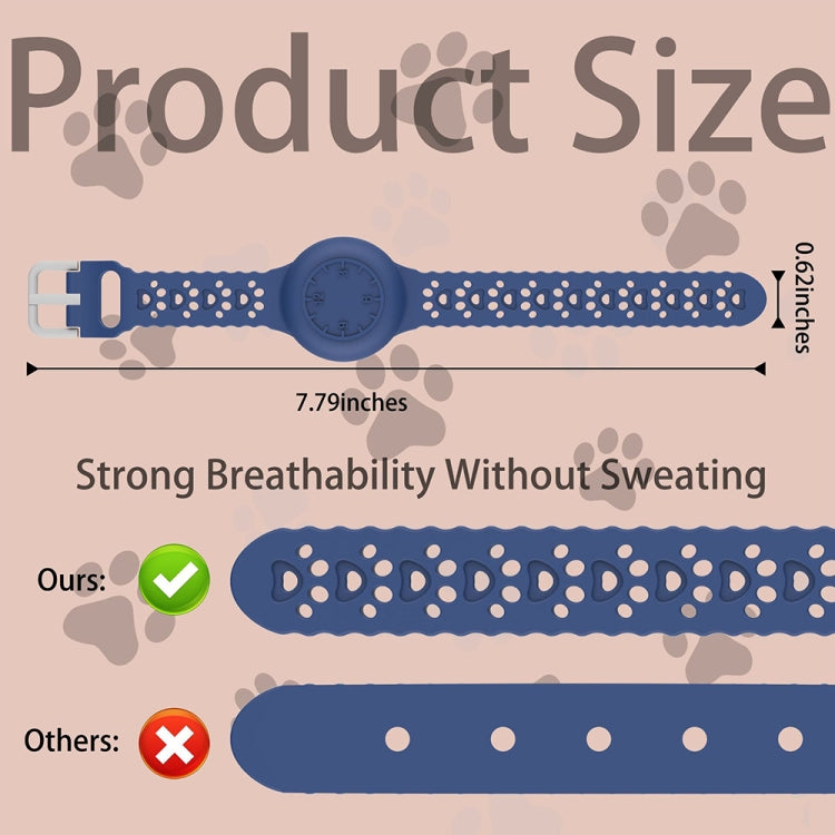 For AirTag 2nd Gen / AirTag 1st Gen Cat Claw Watch Strap Positioner Protective Cover Anti-Lost Device Waterproof Case