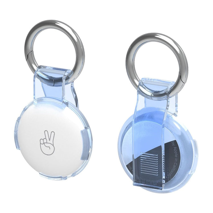 For AirTag  2nd Gen / AirTag 1st Gen Back Clip Keychain Locator Protective Case Anti-Lost Device Cover