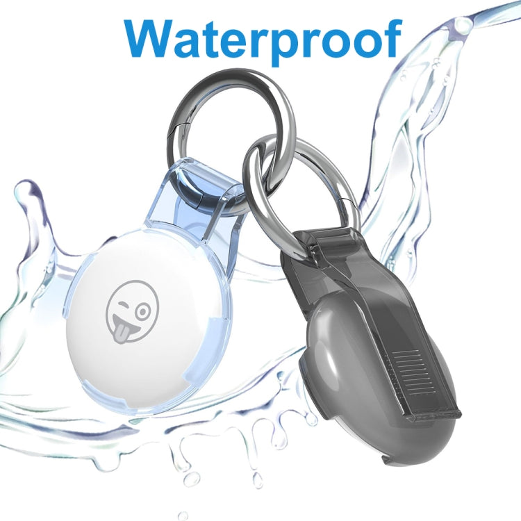 For AirTag  2nd Gen / AirTag 1st Gen Back Clip Keychain Locator Protective Case Anti-Lost Device Cover