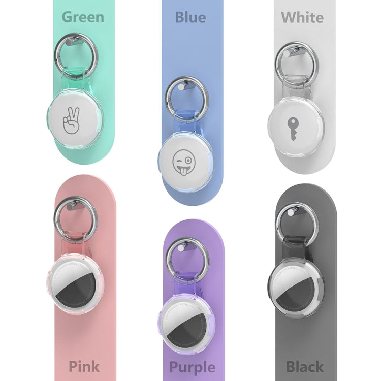 For AirTag  2nd Gen / AirTag 1st Gen Back Clip Keychain Locator Protective Case Anti-Lost Device Cover