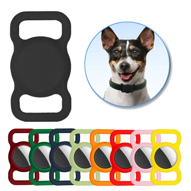 For AirTag 2nd Gen / AirTag 1st Gen Pet Collar Tracker Silicone Case Dog Anti-Lost Device Protective Cover