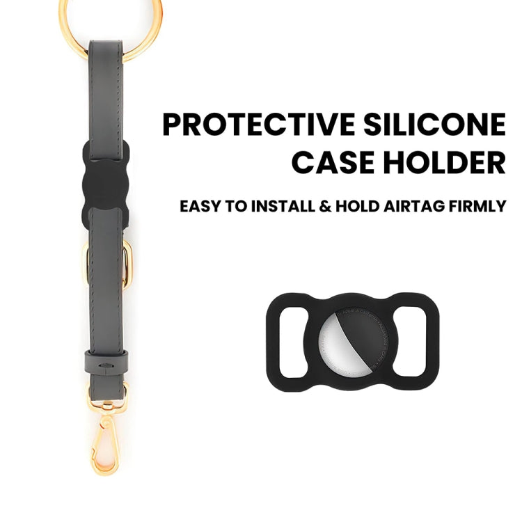 For AirTag 2nd Gen / AirTag 1st Gen Pet Collar Tracker Silicone Case Dog Anti-Lost Device Protective Cover