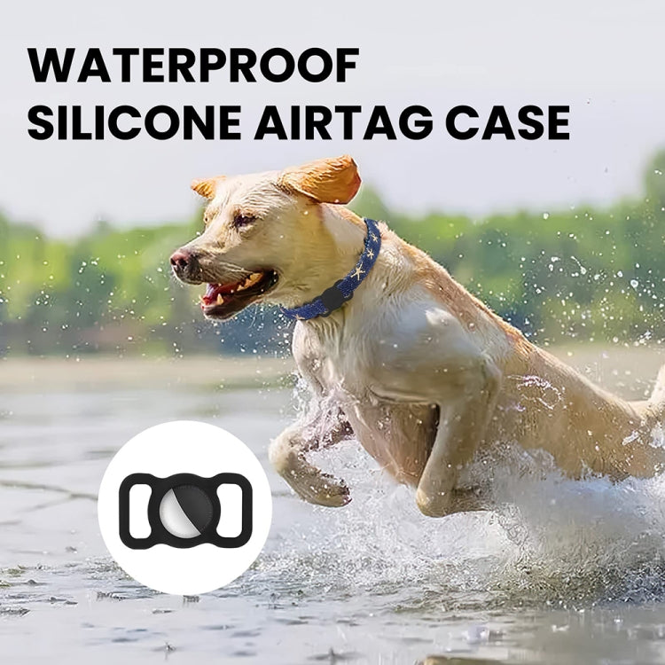 For AirTag 2nd Gen / AirTag 1st Gen Pet Collar Tracker Silicone Case Dog Anti-Lost Device Protective Cover