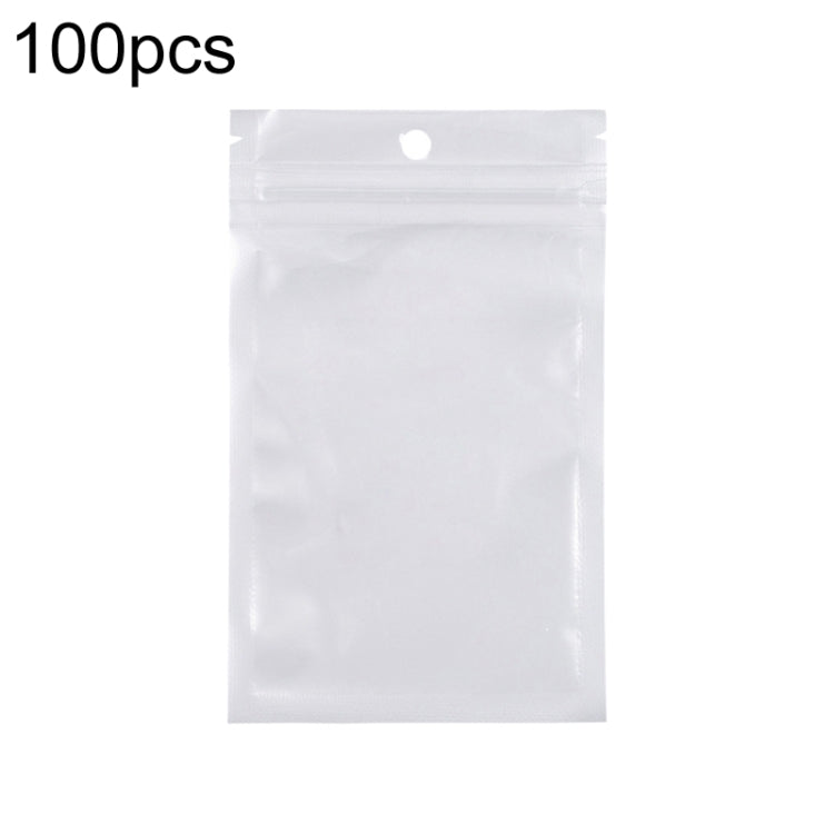 6 x 10cm 100pcs Pearlescent Film Packaging Ziplock Bag Translucent Plastic Self-Sealing Bags