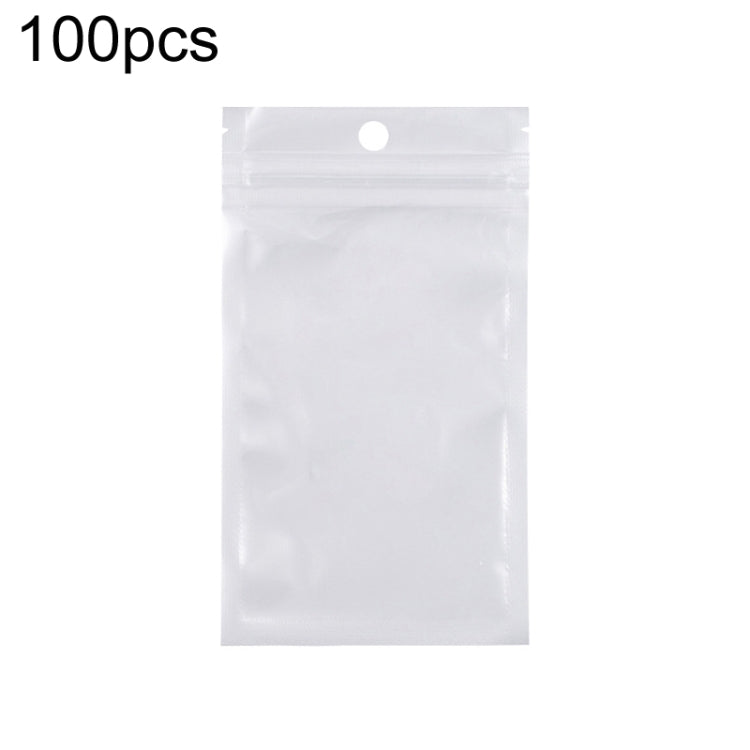 6 x 15cm 100pcs Pearlescent Film Packaging Ziplock Bag Translucent Plastic Self-Sealing Bags