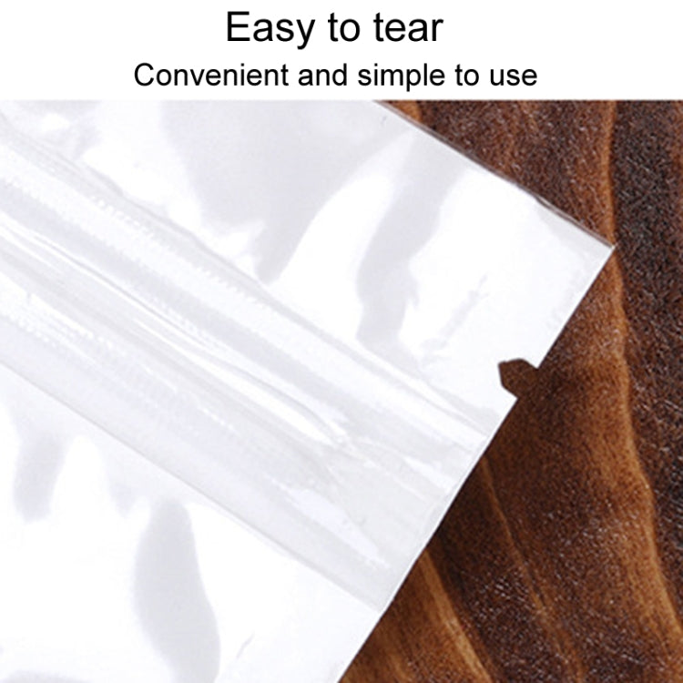 10 x 18cm 100pcs Pearlescent Film Packaging Ziplock Bag Translucent Plastic Self-Sealing Bags