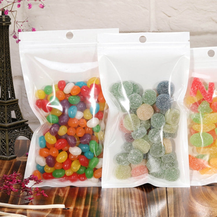 6 x 10cm 100pcs Pearlescent Film Packaging Ziplock Bag Translucent Plastic Self-Sealing Bags