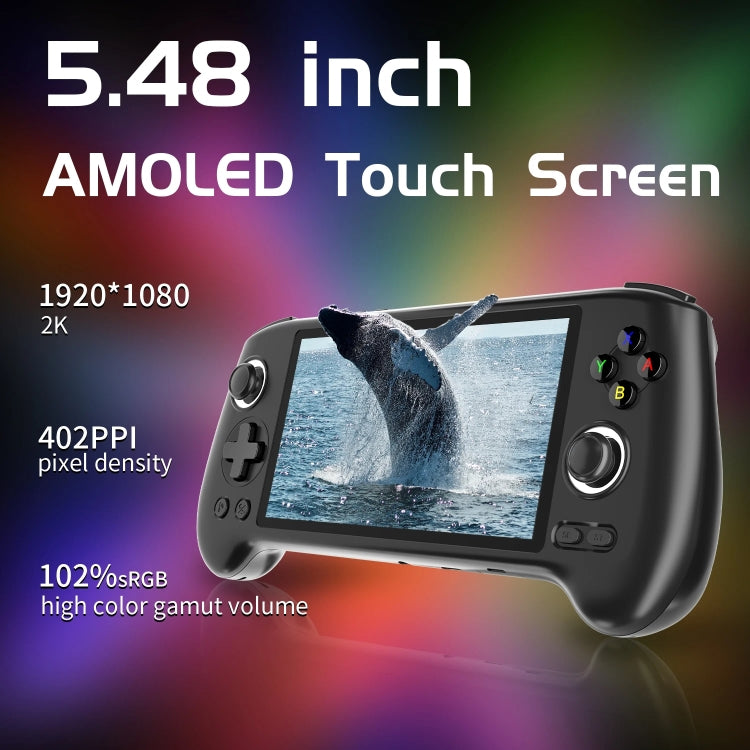 ANBERNIC RG556 Handheld Game Console Android 13 System 5.48-Inch AMOLED Screen WIFI Bluetooth Game Player 128GB+128GB