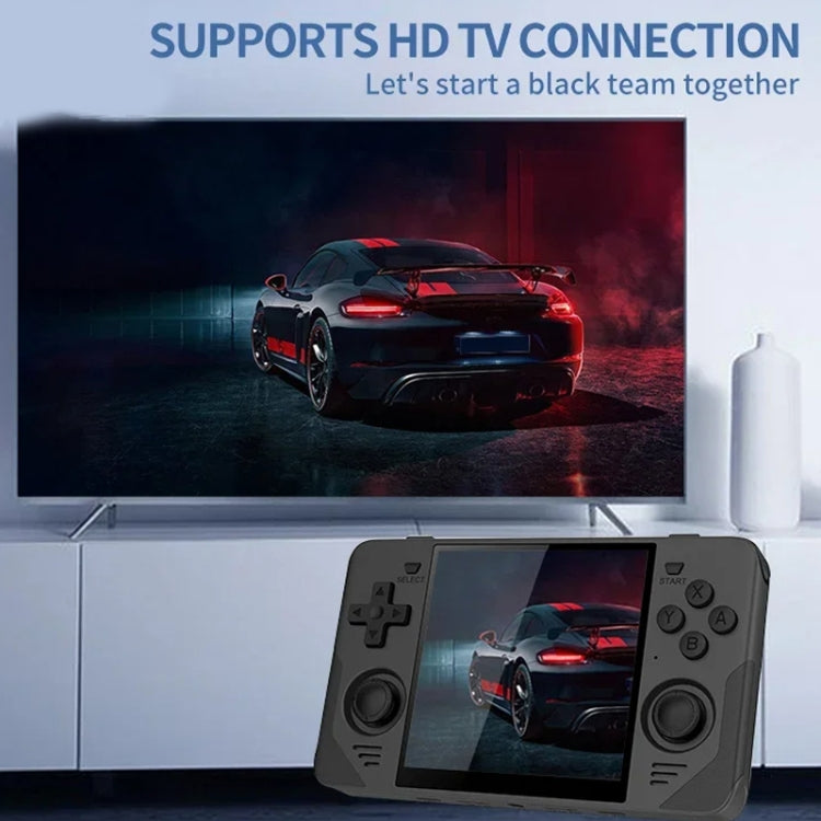 POWKIDDY RGB30  4 Inch IPS Screen Handheld Game Console Built In WIFI＋Bluetooth 16GB+64GB - Black