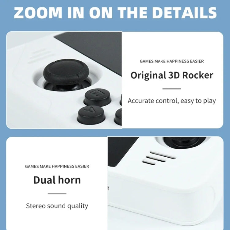 POWKIDDY RGB30  4 Inch IPS Screen Handheld Game Console Built In WIFI＋Bluetooth 16GB+64GB - Black