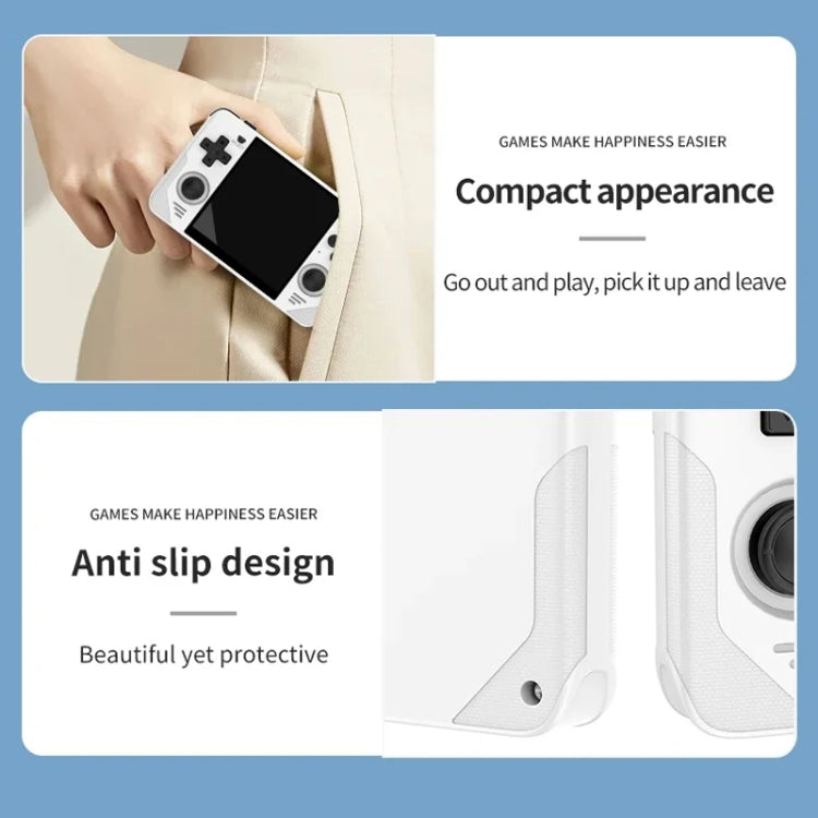 POWKIDDY RGB30  4 Inch IPS Screen Handheld Game Console Built In WIFI＋Bluetooth 16GB+64GB - White