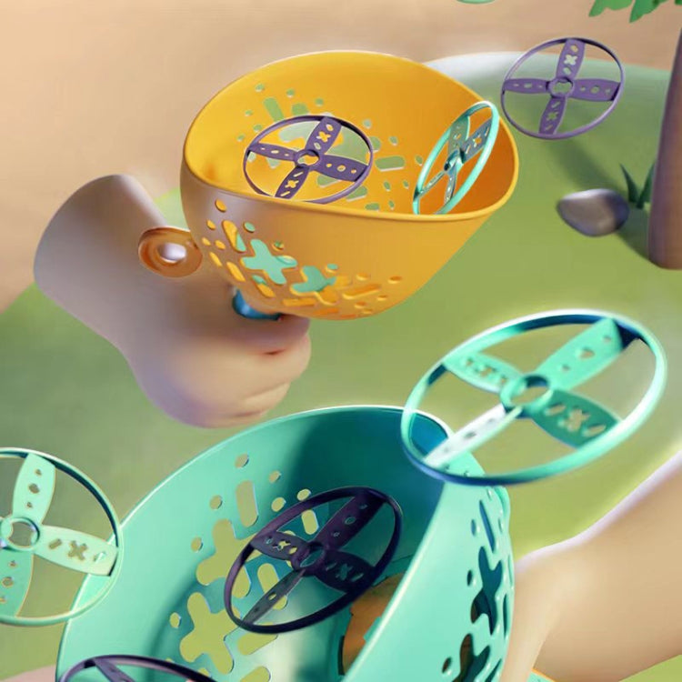 Children Discs Flying Toy Throwing Catapult Disk Dragonfly Outdoor Sports Interactive Toy