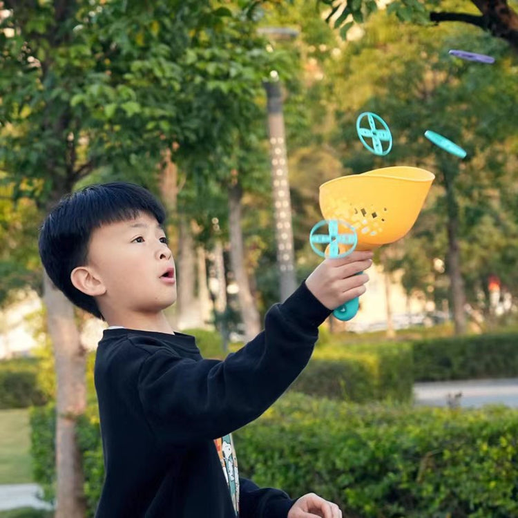 Children Discs Flying Toy Throwing Catapult Disk Dragonfly Outdoor Sports Interactive Toy
