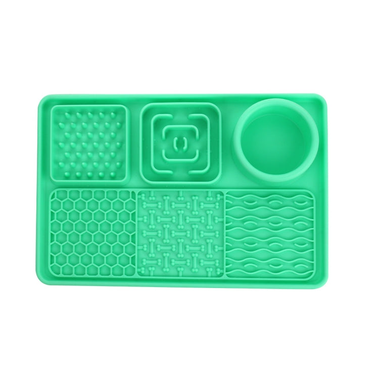 Rectangular Silicone Suction Cup Pet Dog Slow Food Pad