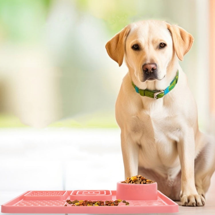 Rectangular Silicone Suction Cup Pet Dog Slow Food Pad