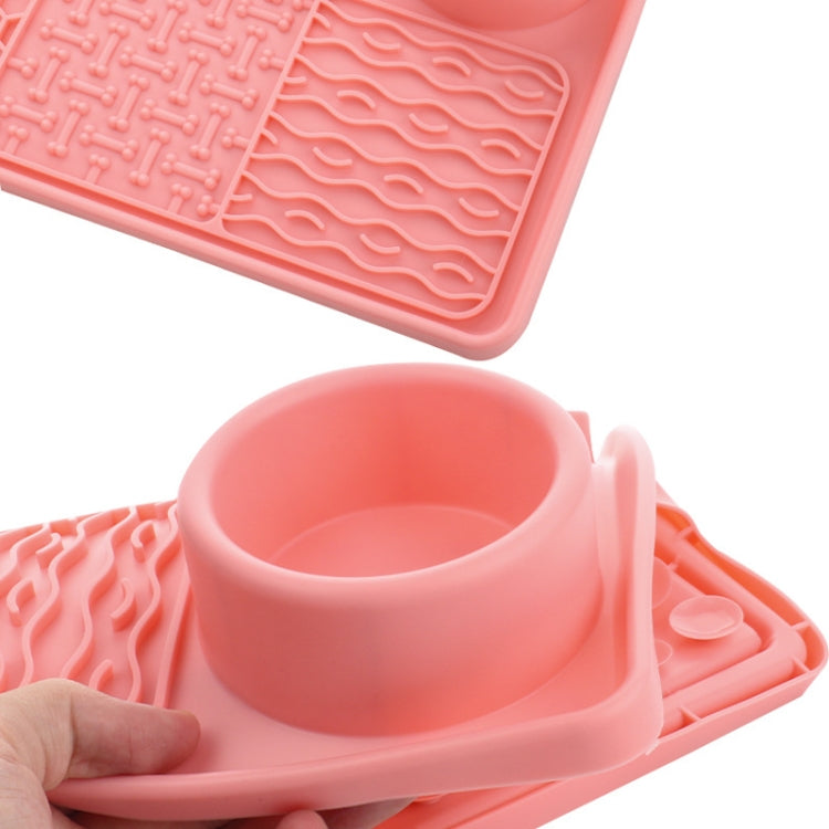 Rectangular Silicone Suction Cup Pet Dog Slow Food Pad