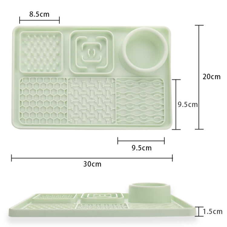Rectangular Silicone Suction Cup Pet Dog Slow Food Pad