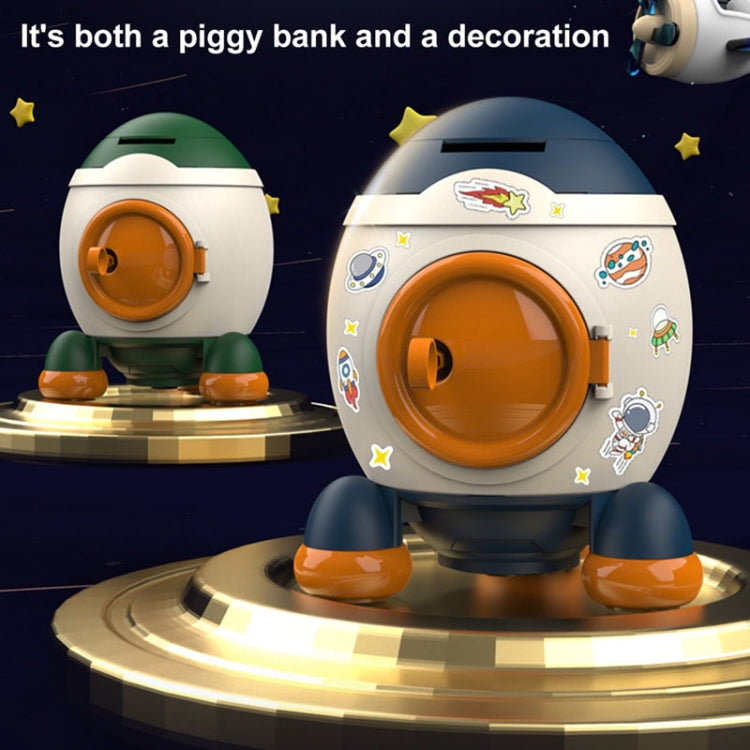 Children Cartoon Rocket Money Bank Savings Bank Ornament Gifts For Boys And Girls