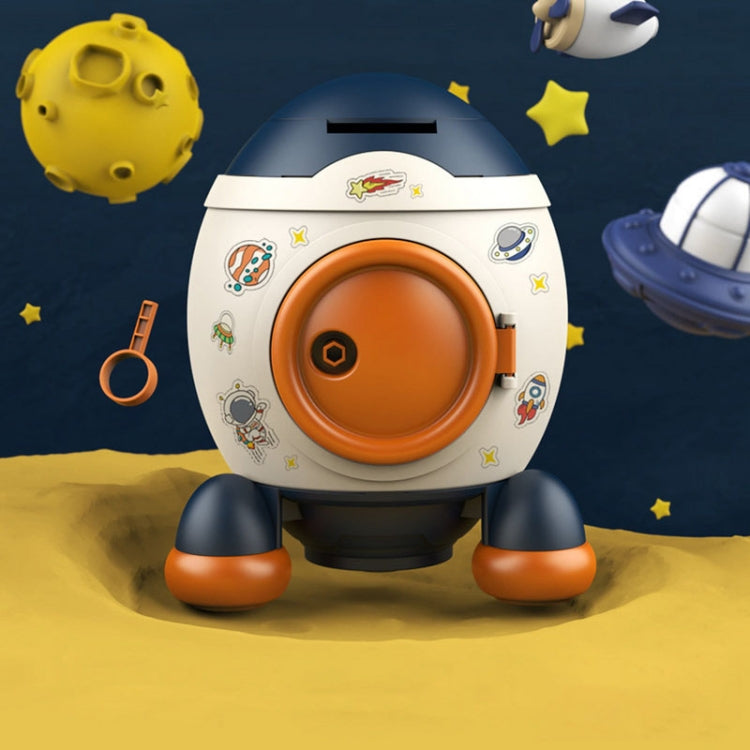 Children Cartoon Rocket Money Bank Savings Bank Ornament Gifts For Boys And Girls
