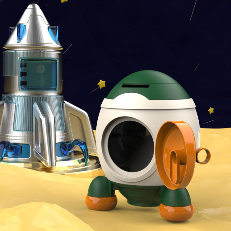Children Cartoon Rocket Money Bank Savings Bank Ornament Gifts For Boys And Girls