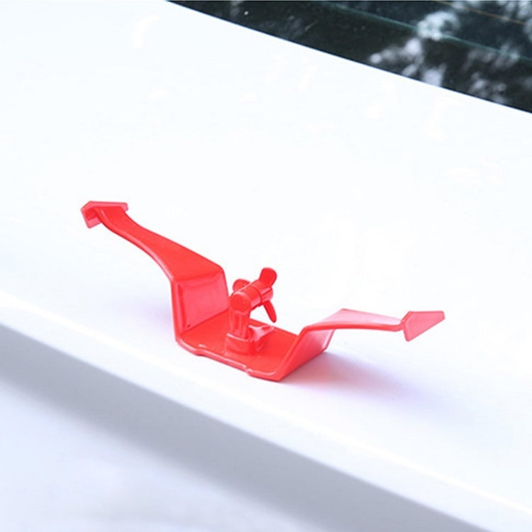 Car Mini Rear Wing Without Punching Decorative Stickers, Color: Black Without Wind Blades