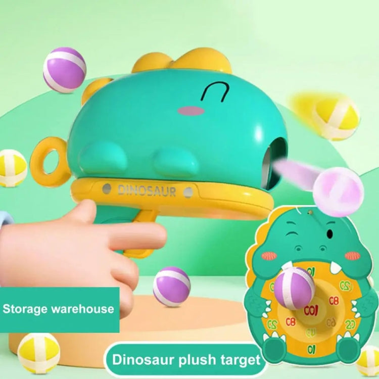 Children Dinosaur Sticky Balls Target Shooting Parent-child Interactive Outdoor Sports Toy, Color: Dinosaur Green