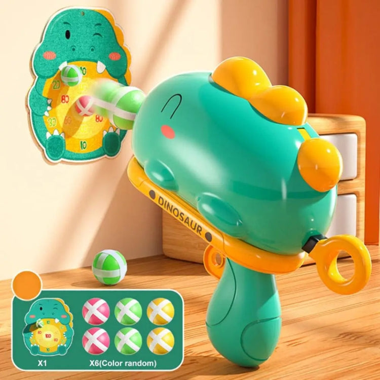 Children Dinosaur Sticky Balls Target Shooting Parent-child Interactive Outdoor Sports Toy, Color: Dinosaur Green