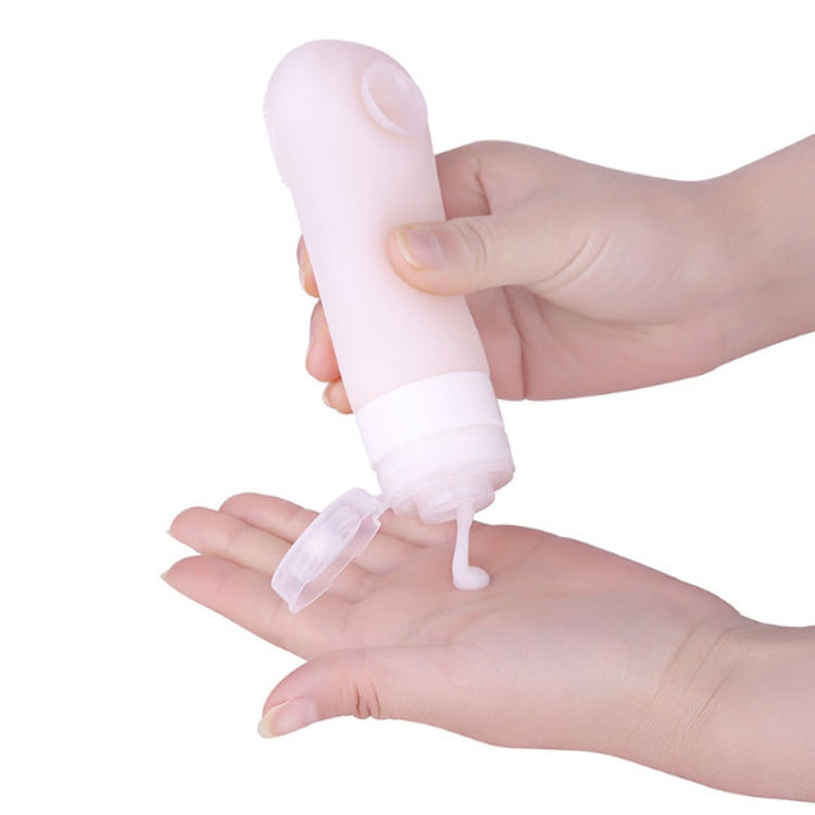 60ml Silicone Suction Cup With Brush Squeezed Bottle Portable Travel Storage Bottle