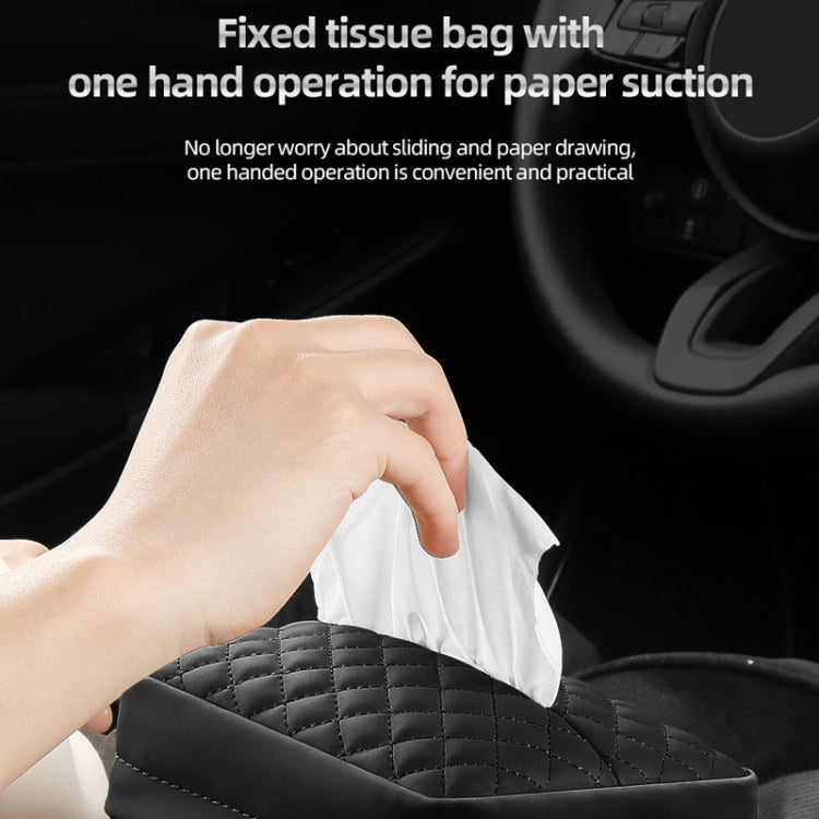 Car Sun Visor Armrest Box Back Hanging Tissue Box