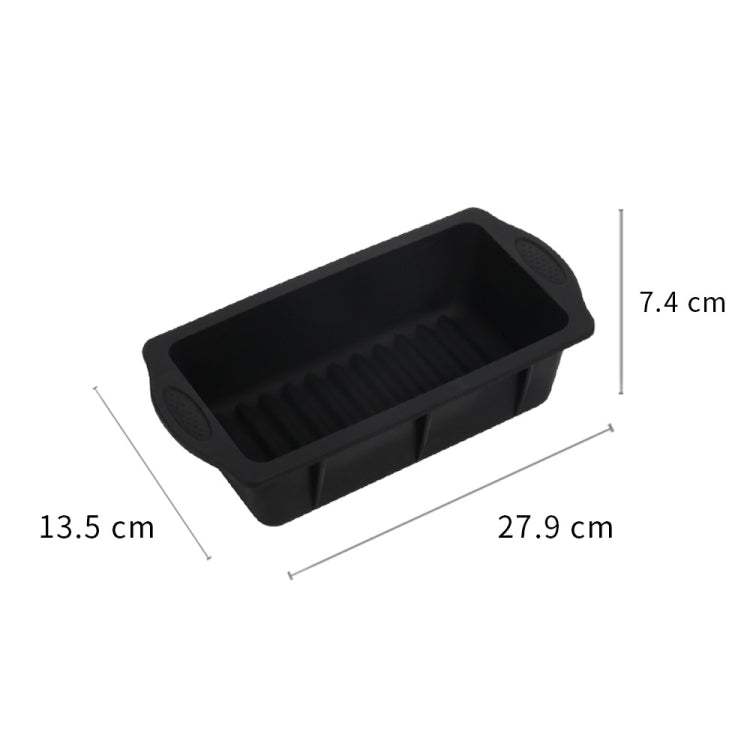 Silicone Ice Lattice Molds Ice Storage Box With Lid, Specification: With Lid 1.5L  - Black