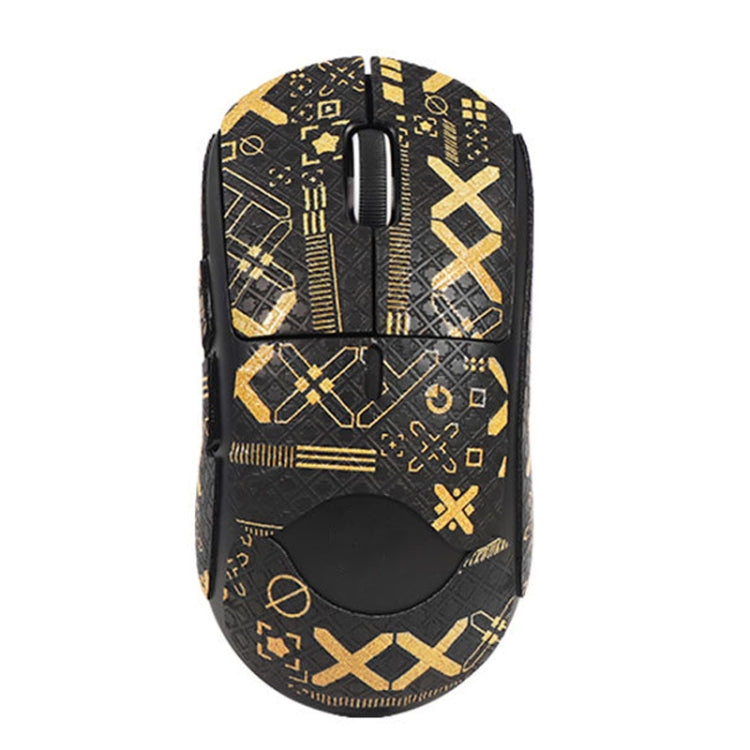 For Logitech GPW 2-Generation Mouse Anti-Slip Stickers Absorb Sweat Paste, Color: Black Gold Fully Surround