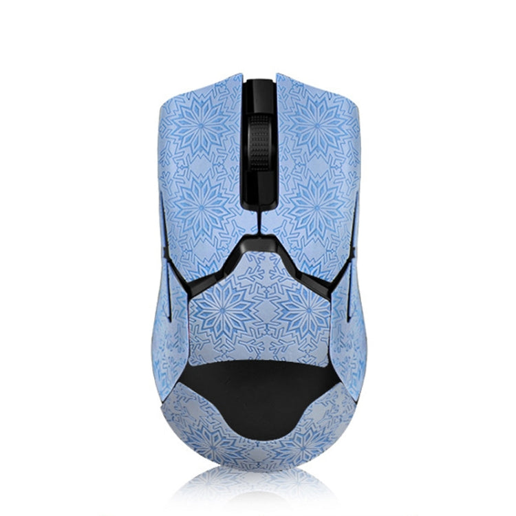 Snowflake Pattern Anti-slip Mouse Stickers For Razer Viper Ultimate Blue Full Surround