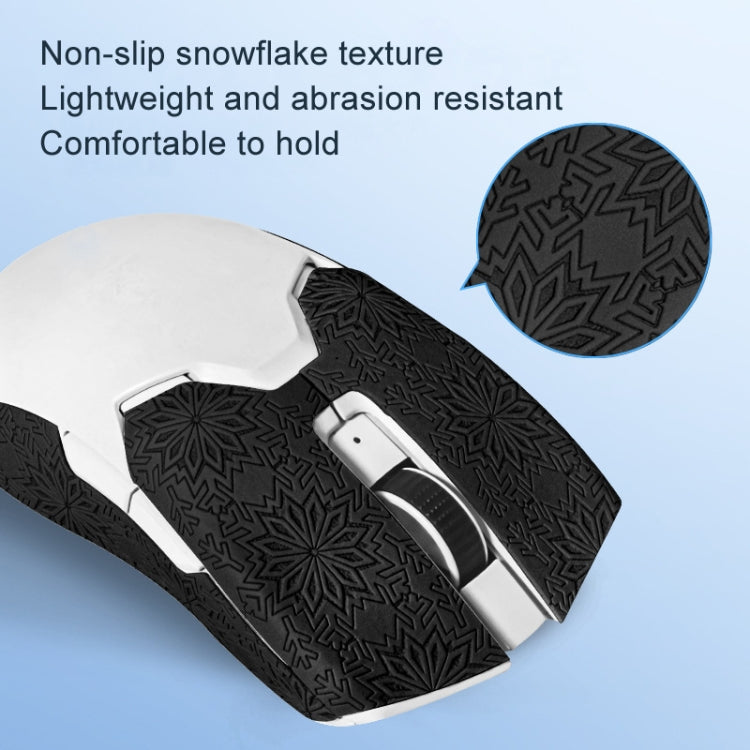 Snowflake Pattern Anti-slip Mouse Stickers For Razer Viper Ultimate Pink Full Surround