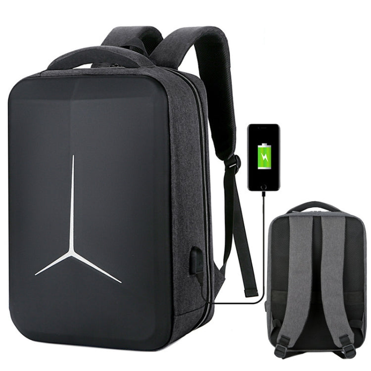 15 inch Large-Capacity Waterproof Business Commuter Laptop Backpack with USB Port