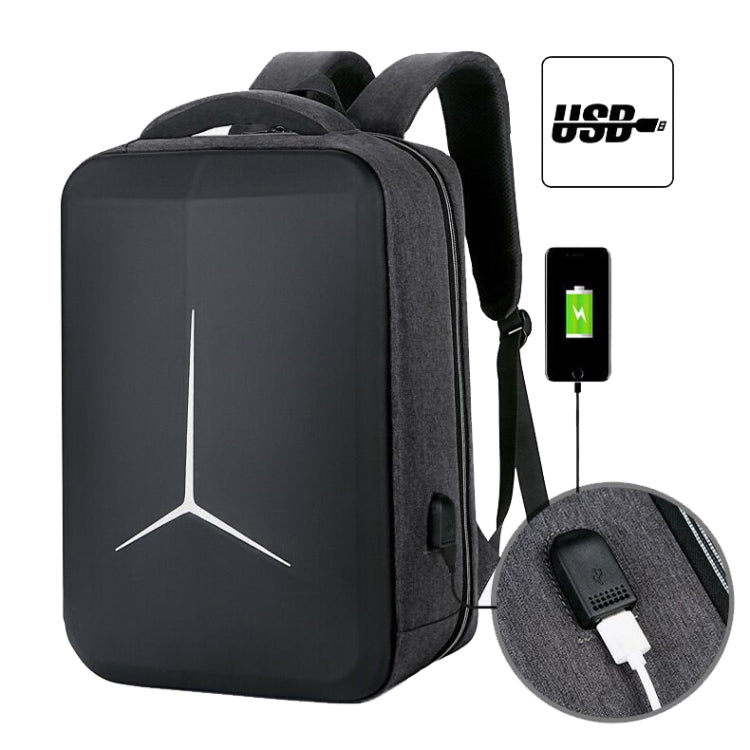 15 inch Large-Capacity Waterproof Business Commuter Laptop Backpack with USB Port