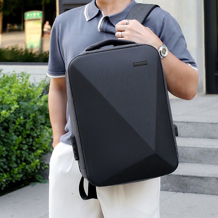 16 inch Large Capacity Password Lock Anti-Theft Laptop Backpack With USB Port