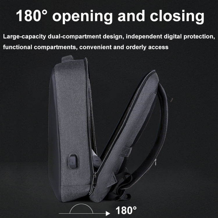 16 inch Large Capacity Password Lock Anti-Theft Laptop Backpack With USB Port