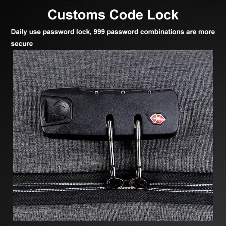 16 inch Large Capacity Password Lock Anti-Theft Laptop Backpack With USB Port