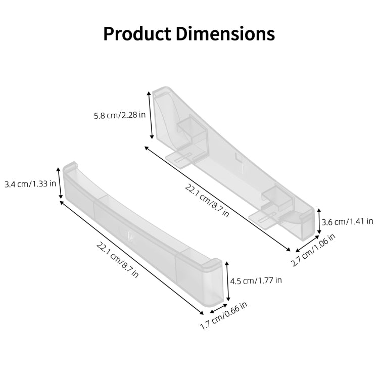 For PS5 Slim JYS-P5189 Console Horizontal Placement Stand Digital / Optical Drive Version Universal Storage Mount