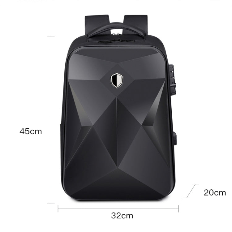 17 inch Password Lock Large Capacity Waterproof Laptop Backpack with USB Port