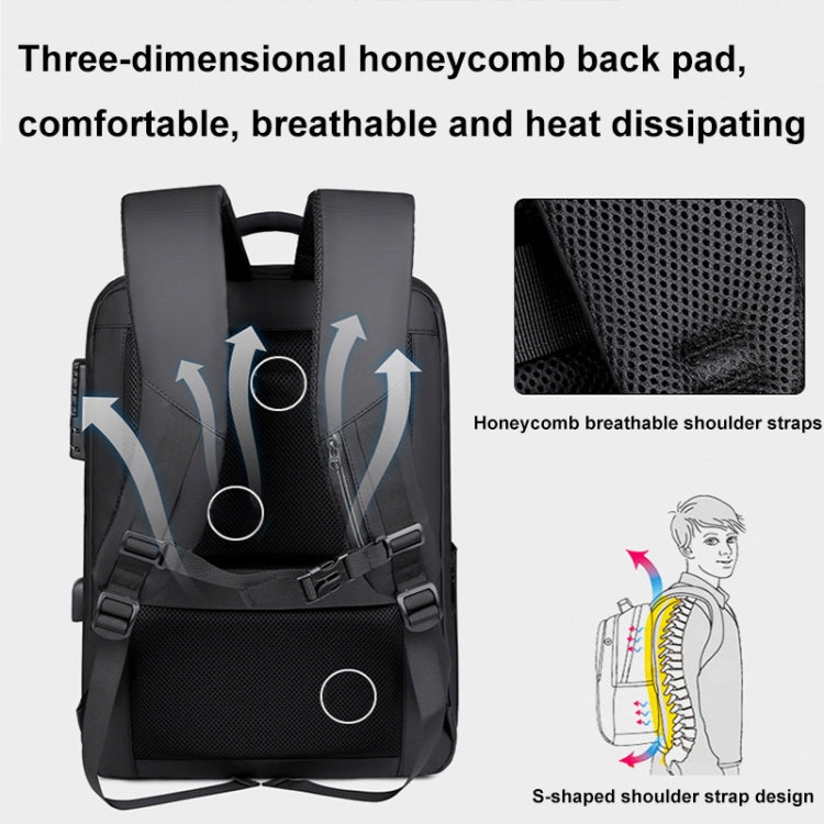 17 inch Password Lock Large Capacity Waterproof Laptop Backpack with USB Port