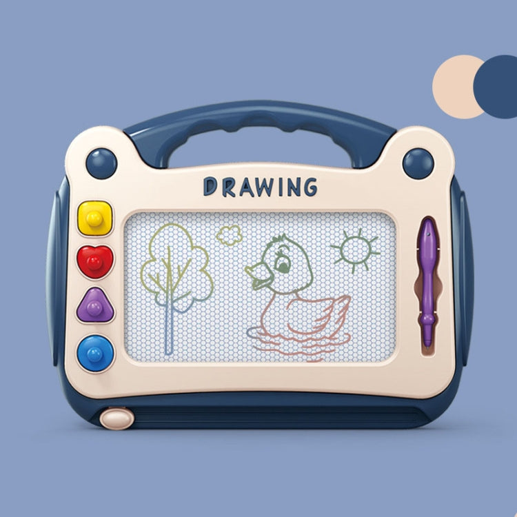 Children Drawing Board Magnetic Writing Board Colorful Baby Doodle Board Toy, Color: Large Blue