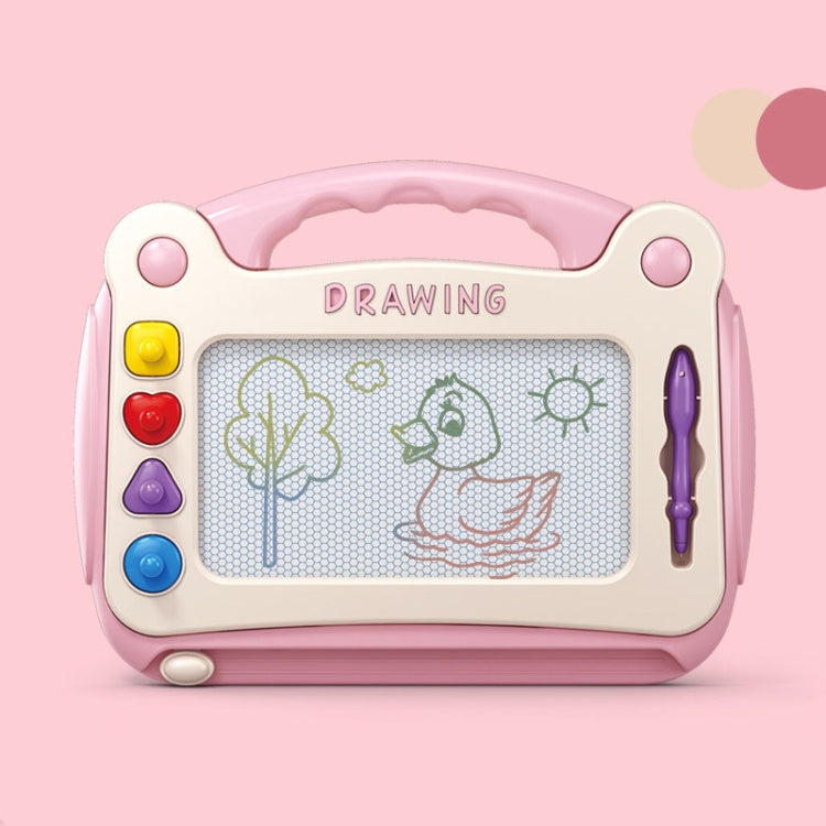 Children Drawing Board Magnetic Writing Board Colorful Baby Doodle Board Toy, Color: Large Pink