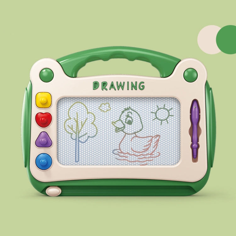 Children Drawing Board Magnetic Writing Board Colorful Baby Doodle Board Toy, Color: Large Green