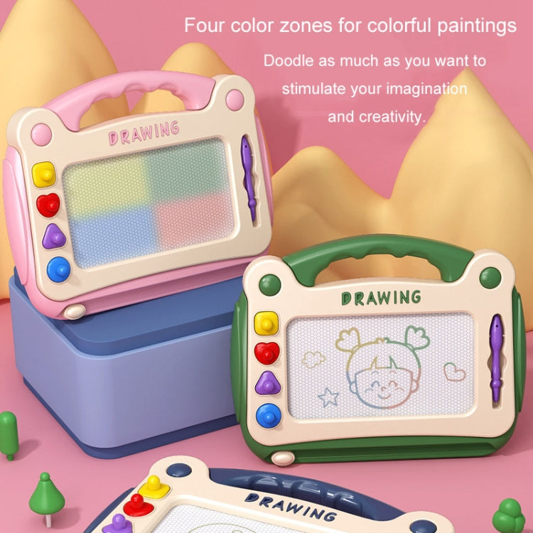 Children Drawing Board Magnetic Writing Board Colorful Baby Doodle Board Toy, Color: Large Green