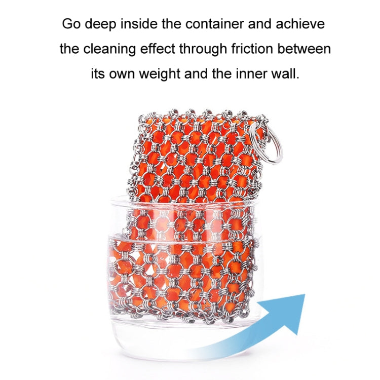 Stainless Steel High Temperature Resistant Silicone Brush Pot Cleaning Supplies, Specification: 3 Ring