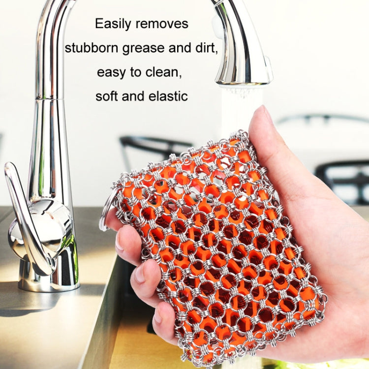 Stainless Steel High Temperature Resistant Silicone Brush Pot Cleaning Supplies, Specification: 3 Ring
