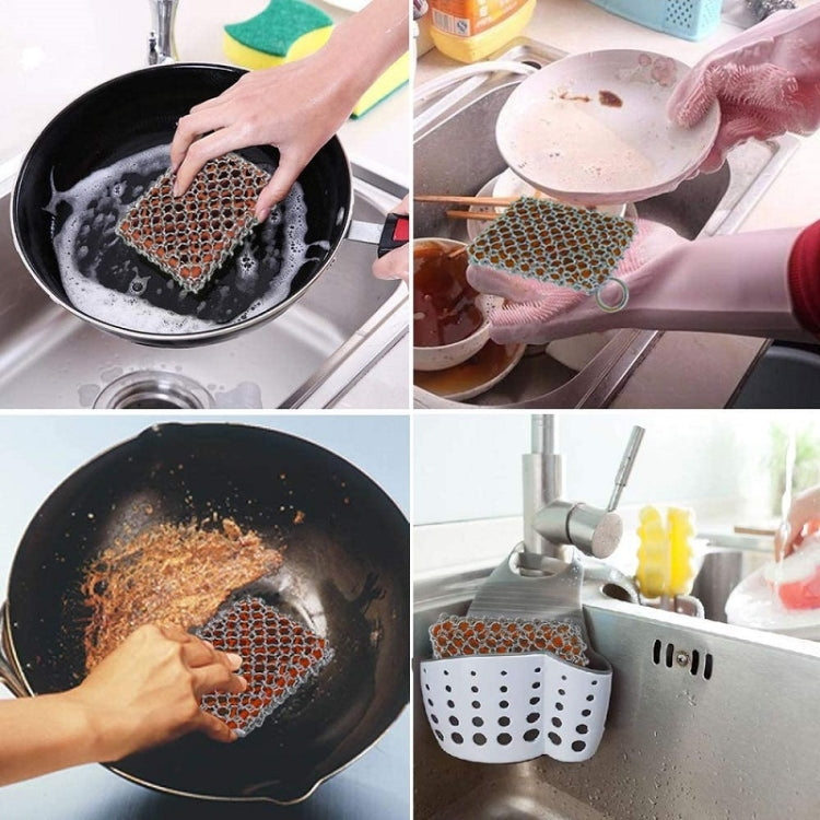 Stainless Steel High Temperature Resistant Silicone Brush Pot Cleaning Supplies, Specification: 3 Ring