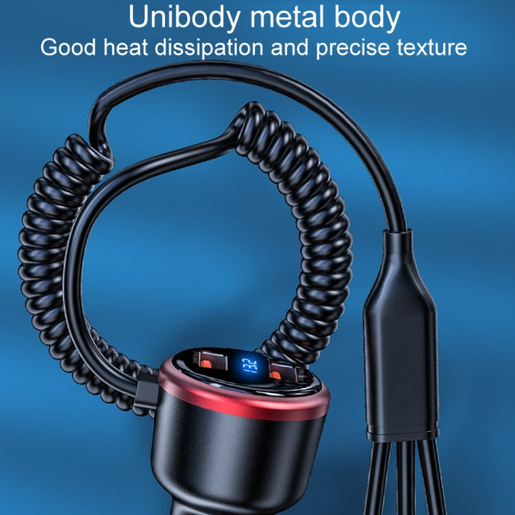 Vehicle Mini Fast Charging Charger Car One To Three Cigarette Lighter, Model: Standard Version